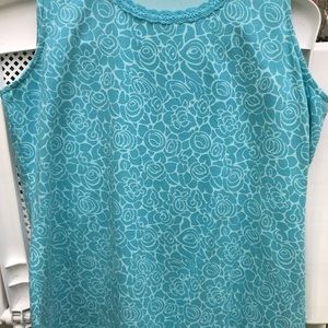 Teal & White Tank